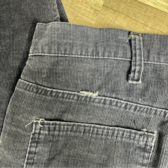 37.5 X 29 Levis 517 Vintage 80s Cords Bootcut Corduroy Pants Jeans Navy Western - Picture 8 of 9